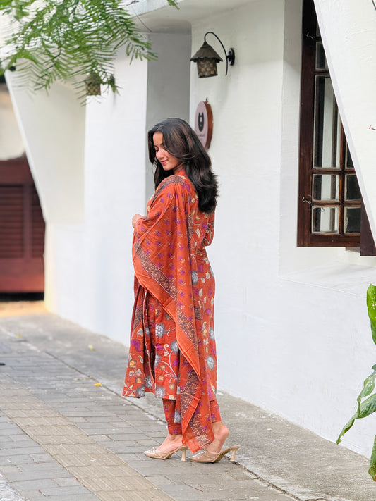 MOHINI - Cotton Kurta with Dupatta