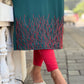 Green georgette handworked kurta