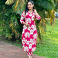 Pink Floral Kurta and Pant Set